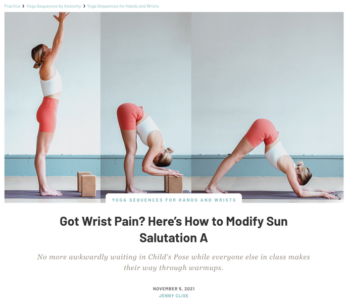 Got Wrist Pain? Here’s How to Modify Sun Salutation A