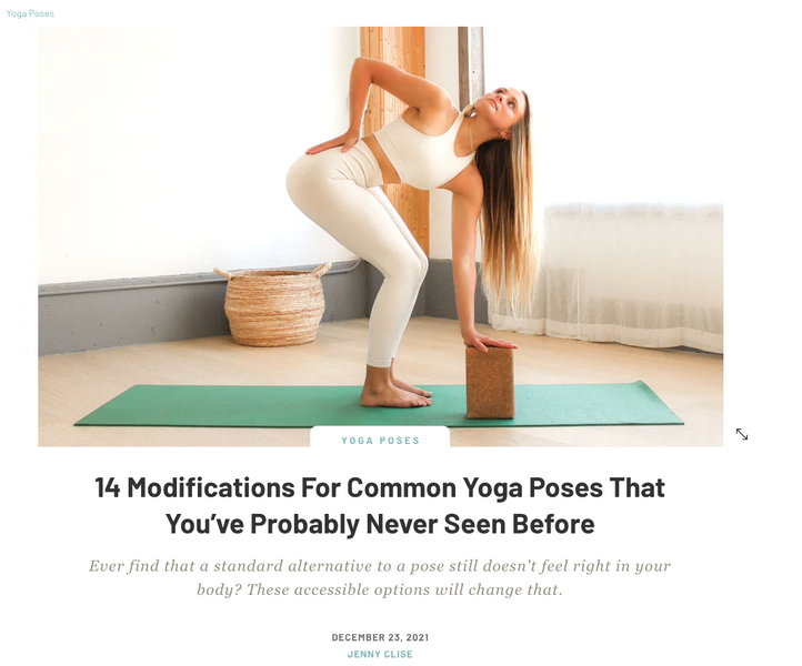 14 Modifications For Common Yoga Poses That You’ve Probably Never Seen Before