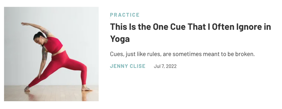 This Is the One Cue That I Often Ignore in Yoga