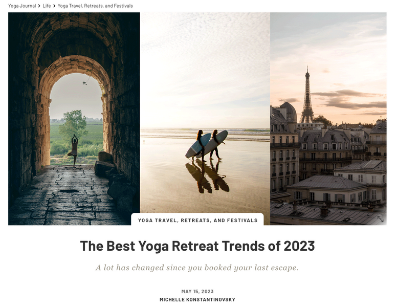 YJ- The Best Yoga Retreat Trends of 2023